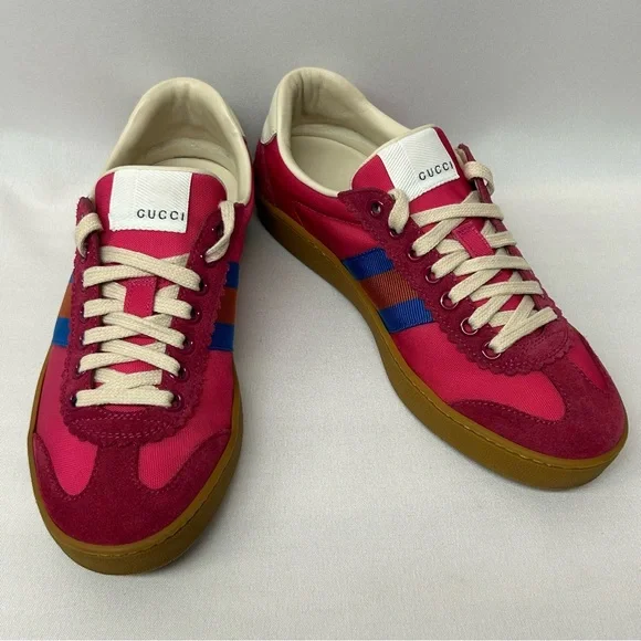 Gucci G74 Pink Low Top Women’s Sneakers Trainers 6 / 36 - Picture 8 of 13